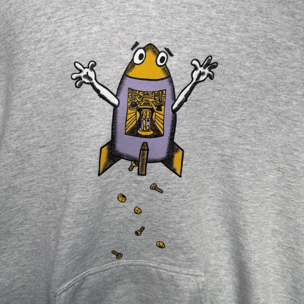 Teenage Have A Nice Day Hoodie Men's Medium You Can't Hug Friends Nuclear Arms